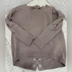 Express Taupe Crew Neck Sweater